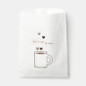 Coffee Bridal Shower Take Home Coffee Beans フェイバーバッグ (正面)