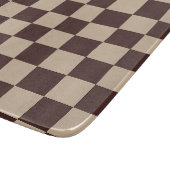 Coffee Brown Checkerboard カッティングボード (角)