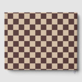 Coffee Brown Checkerboard ゲストブック (裏面)