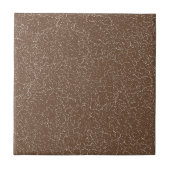 Coffee Brown Crackle Glaze Solid Colour Tile タイル (正面)