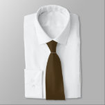 Coffee Brown Hidden Initials Solid Color  ネクタイ<br><div class="desc">Coffee Brown Hidden Initials Solid Color. For weddings or everyday use, with initials hIdden on the back which you can easily personalise or delete if not required. Can be changed to any color of your choice via the Customize Further option, or please message me if you need help with this....</div>