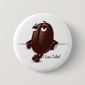 Coffee Button 缶バッジ (正面)