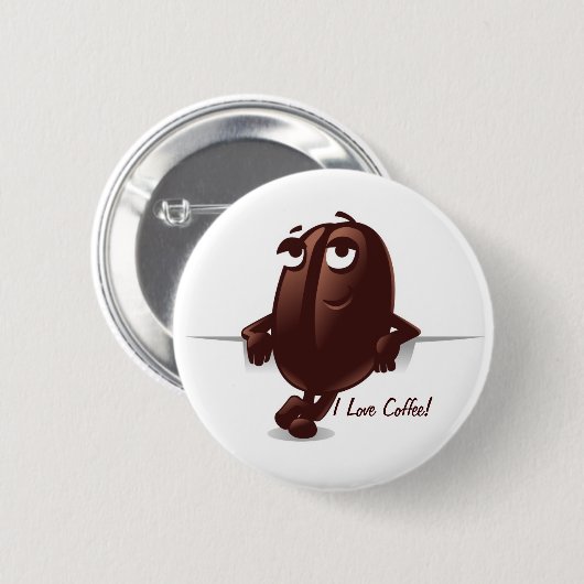 Coffee Button 缶バッジ (正面&裏面)