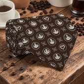 Coffee Cafe Latte Custom Necktie ネクタイ