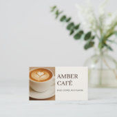 Coffee Cafe Shop Restaurant Photo 名刺 (スタンド正面)