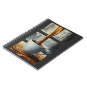 Coffee Cascade Art with Surreal Waterfall Flow ノートブック (左側)