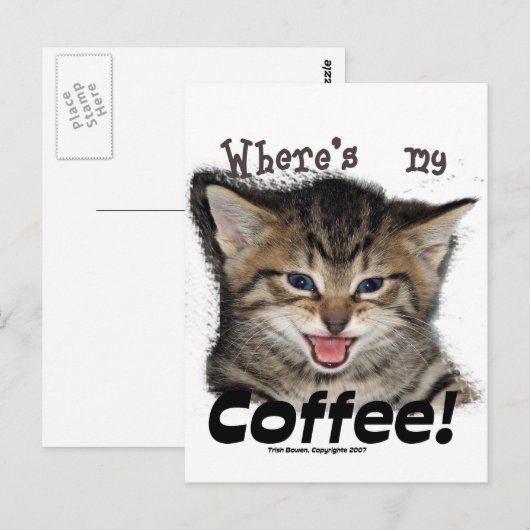 Coffee Catの場所 ポストカード (正面/裏面)