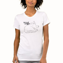 Coffee Cat "But First, Coffee" Tシャツ