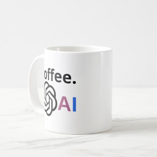 coffee.chatGpt AI コーヒーマグカップ (正面左)
