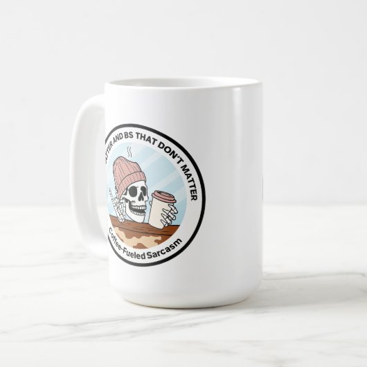 Coffee Chatter & BS Mug コーヒーマグカップ (正面左)