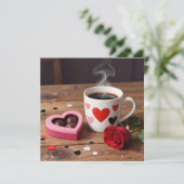 Coffee, Chocolates, Red Rose Valentine's Day シーズンカード (スタンド正面)