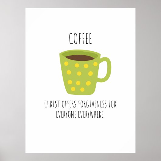 COFFEE Christian Design ポスター (正面)
