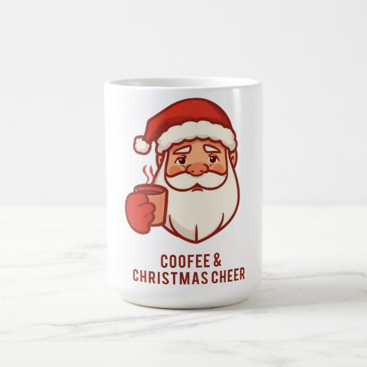 Coffee & Christmas Cheer Santa Mug コーヒーマグカップ (中央)