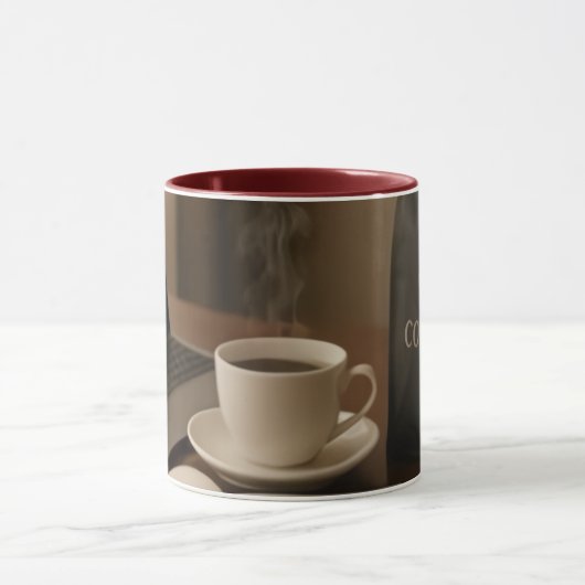 "Coffee & Clicks Mug – Steam, Shopping, and Lap マグカップ (中央)