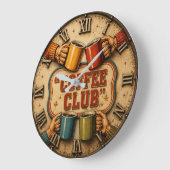 Coffee Club ラージ壁時計 (傾斜)