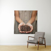 Coffee coffee beans aroma roasted タペストリー (インサイチュ)