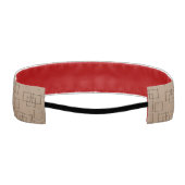 Coffee Coloured Squares Pattern アスレチックヘッドバンド (裏面)