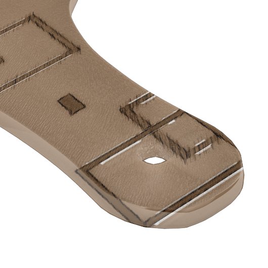 Coffee Coloured Squares Pattern カッティングボード (角)