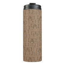 Coffee Coloured Squares Pattern