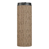 Coffee Coloured Squares Pattern タンブラー (裏面)
