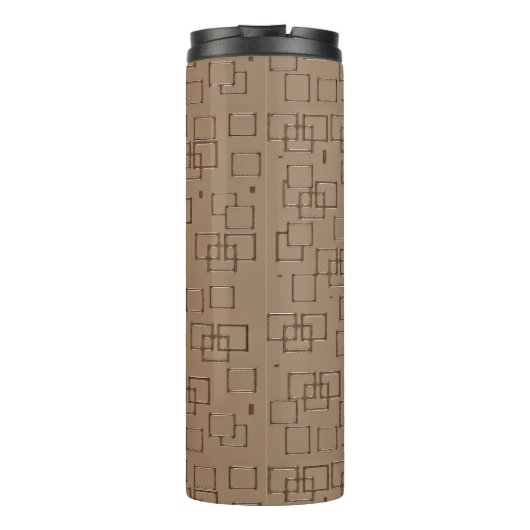 Coffee Coloured Squares Pattern タンブラー (裏面)