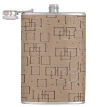 Coffee Coloured Squares Pattern