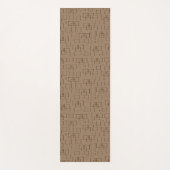 Coffee Coloured Squares Pattern ヨガマット (正面)