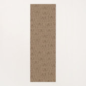 Coffee Coloured Squares Pattern ヨガマット (裏面)