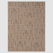 Coffee Coloured Squares Pattern 薄葉紙 (正面)
