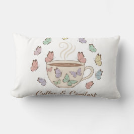 Coffee & Comfort Peaceful Butterfly Pillow ランバークッション