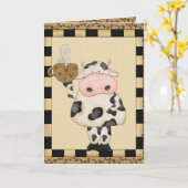 Coffee Cowがグリーティングカードを追加 カード (黄色い花)