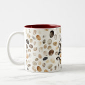 Coffee Cream Brown Peach  ツートーンマグカップ (左)