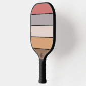 Coffee Cream Gray Dusty Rose On Watercolor Paper ピックルボールラケット (左)