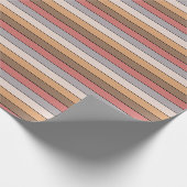 Coffee Cream Gray Dusty Rose On Watercolor Paper ラッピングペーパー (角)