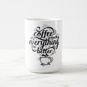 Coffee Creativity Motivation Quote Typography  コーヒーマグカップ (中央)