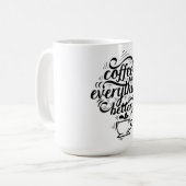 Coffee Creativity Motivation Quote Typography  コーヒーマグカップ (正面左)