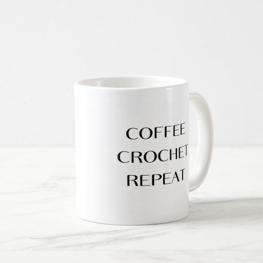 Coffee Crochet Repeat Mug コーヒーマグカップ (正面右)