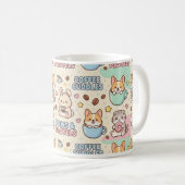 Coffee Cuddles Cute Classic Mug, 11 oz Coffee Mug コーヒーマグカップ (正面右)