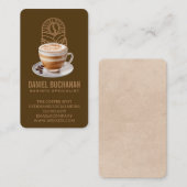 Coffee Cup and Beans | Barista | Cafe 名刺 (正面/裏面)