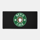 Coffee cup and beans logo custom counter デスクマット (正面)