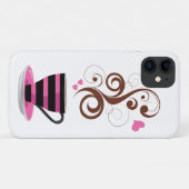 Coffee Cup, Arabica Coffee, Black Coffee, Hearts Case-Mate iPhoneケース (裏面(横))