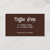 Coffee Cup | Coffee Beans Background 名刺 (裏面)