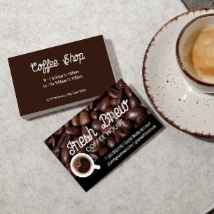 Coffee Cup   Coffee Beans Background 名刺