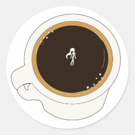 Coffee Cup Diver ラウンドシール