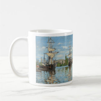 coffee cup gallery art, ships riding on the seine コーヒーマグカップ