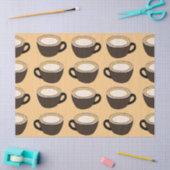 Coffee Cup Pattern 薄葉紙 (クラフト)