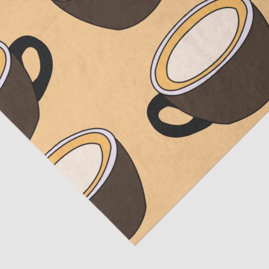 Coffee Cup Pattern 薄葉紙 (詳細)