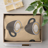 Coffee Cup Pattern 薄葉紙 (ギフト)