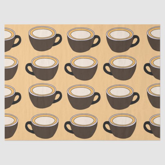 Coffee Cup Pattern 薄葉紙 (正面)