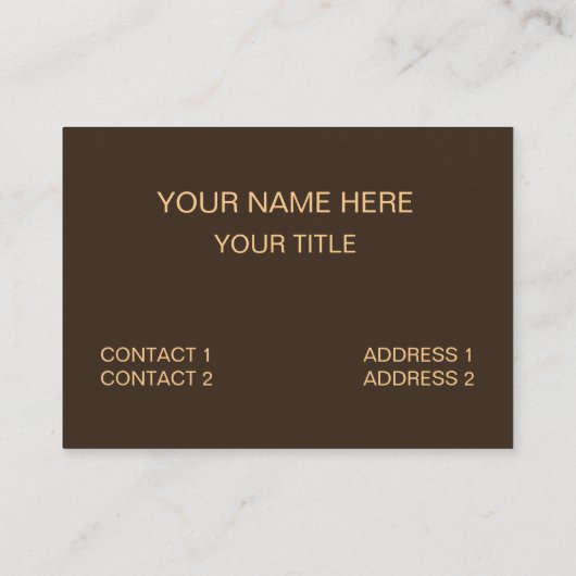 Coffee Cup Pattern Cafe 名刺 (裏面)